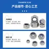 Venta al por mayor de tuercas hexagonales anti-aflojamiento de acero inoxidable 304, tuercas de seguridad de nylon, tuercas autoblocantes antideslizantes, M4, M5, M6, M8, M10