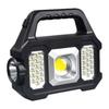Linterna LED Solar de Luz Fuerte de Largo Alcance para Exteriores Transfronteriza Multifunción Recargable por USB Luz de Emergencia Luz de Reparación