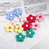 Resina hecha a mano tierra ins contraste de color infantil pequeño parche de flores pendientes de joyería DIY fabricantes de joyería al por mayor
