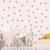 FX-B06 Corazón de Niña Rosa Naranja Lunares Pegatina Habitación Infantil Dormitorio Dormitorio Tienda de Té con Leche Decorativa Pegatina de Pared