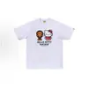 Camiseta de manga corta Bape estilo coreano transfronteriza, nueva co-marca Sanrio, caricatura linda, corte holgado, al por mayor