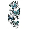 Pegatinas de Tatuaje de Mariposas de Colores al por Mayor Impermeables y de Larga Duración Pegatinas Combinadas de Mariposas Acuarela Soñadoras para Pecho, Cintura y Brazos
