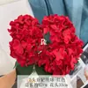 Buquê de Flores Artificiais para Casamento, Hortênsia Princesa Imperial, Arte Floral para Decoração de Hotel de Casamento, Arranjo de Flores para Guia de Caminho de Casamento, Arranjo de Flores de Base