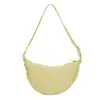 2026 nueva bolsa cruzada de moda versátil y ligera de tela de nailon casual para mujer, bolsa tipo dumpling de gran capacidad, bolso de hombro para el trabajo