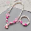 Nuevo collar de dibujos animados para niños, pulsera, pequeño colgante fresco de cachorro, accesorios, lindo lazo, joyería para estudiantes al por mayor