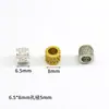 Color Oro 14K Zirconia Microincrustada Conservante del Color Espaciadores Huecos de Trompeta Accesorios para Pulseras Hechas a Mano DIY Materiales para Joyería de Collares