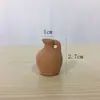 Mini Vasinho de Polegar de Cerâmica Vermelha de Bolso Absorvente de Água Respirável Pequeno Vaso para Planta Suculenta Flor Vasos de Jardim Miniaturas