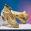 Zapatos de Fútbol de Caña Alta Transfronterizos Tf con Tacos Zapatos Deportivos de Atletismo con Tacos Largos Zapatos de Entrenamiento para Competición para Adultos y Estudiantes para Hombres