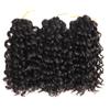 Peluca sintética de cabello rizado ondulado corto, rastas, cabello de ganchillo, ondas de agua, rizos Gogo, cabello de ganchillo