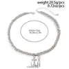 Collar con Colgante de Cruz de Pedrería Hip-Hop Europeo y Americano para Hombre, Cadena para Clavícula Minimalista de Gama Alta para Hombre, Joyería Transfronteriza