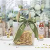 Bolsa de Presente para o Dia Internacional da Mulher Transfronteiriça Pequena de Luxo Transparente Lembrança Bolsa de Mão Caixa Simples para Embalagem de Presente