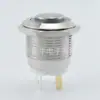 Anillo de Botón Metálico de 19 mm Luz de Encendido Interruptor Pulsador de Restablecimiento Automático Interruptor Impermeable de 12/16/19/22 mm