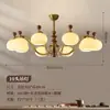 EYPHI/ Yi Fei Chandeliers de cobre macizo con madera de nogal negro norteamericano para sala de estar, dormitorio, estudio, estilo de mediados de siglo, comedor
