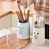 Portapalillos de cocina, recipiente de plástico para palillos, uso doméstico, con tapa, diseño creativo, a prueba de polvo y con función de drenaje, para guardar y organizar cubiertos y palillos