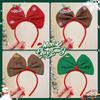 Diadema de Copo de Nieve Navideño con Lazo de Colores Accesorios Lindos para Nochebuena Pinza para el Cabello Ropa para la Cabeza Otoño Invierno