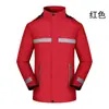 Carga de ropa para desarrollar ropa de trabajo doble capa otoño e invierno tira reflectante ropa de frío empleado de entrega rápida ropa de empleado LOGOTIPO impreso