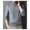 Suéter Masculino de Comércio Exterior Inverno Prova de Frio Quente Gola Redonda Suéter Masculino 100% Algodão Vermelho Tricotado Outono e Inverno