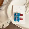 Nuevo Estilo Pinza para el Cabello de Niña de Punto con Lazo en Forma de Corazón Pasador Pinza Lateral Pinza para el Flequillo