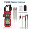 Huabo HT205D/HT205A Pantalla a Color Pinza Amperimétrica Digital Amperímetro Multímetro Inteligente Inglés HABOTEST