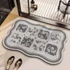 Alfombrillas de Piso para Baño Absorbentes de Agua y de Secado Rápido, Alfombrillas de Piso de Barro Diatomeas Lindas y Divertidas, Felpudos Antideslizantes para Puerta de Baño para Uso Doméstico