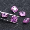 Fertilizante direto da fábrica quadrado Flor de Gelo do Milênio zircônia cúbica almofada 10*10mm zircônia brilhante corte Milênio joia Wuzhou