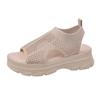Sandalias Casuales de Suela Gruesa para Mujer, Nuevas Sandalias de Verano Estilo Coreano Transpirables con Agujeros y Punta Abierta para Estudiantes