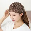 Faixa de Cabelo com Contas Transfronteiriça Feminina Renda Branca Oca Respirável Cobertura de Cabelo Faixa de Cabeça de Aba Larga Fita Adesiva para Prender o Cabelo Faixa de Cabelo Proteção de Cabelo