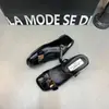 Elegantes y Versátiles Pantuflas de Punta Cerrada, Nueva Media Pantufla Casual Mary Jane con Tira Tejida para Primavera/Verano 2026