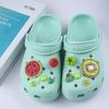 Novos sapatos decorativos com buracos de frutas 3D de limão para verão, fivela de sapato faça você mesmo, acessórios de flores para sapatos, fivela de sapato, acessórios para sapatos
