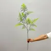 Hojas de Helecho Espárrago Artificial Bambú Nube Planta Verde Rama Larga Decoración de Micro Paisaje Planta Falsa Arreglo Floral para el Hogar Decoración Floral Artística Hojas