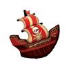 Nuevo Barco Pirata Ladrones de Mar Forma de Dibujos Animados Globo de Película de Aluminio Decoración de Diseño para Fiesta de Halloween Globo de Papel de Aluminio