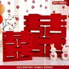 Enfeite de personagem Tridimensional de Felicidade Dupla para casamentos, noivado, quarto, sala de estar, mesa de casamento, display de Felicidade Dupla, decoração de quarto de casamento