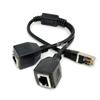 Divisor de cable de red uno-dos adaptador distribuidor de Internet iptv banda ancha divisor RJ45