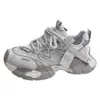 Nuevos Zapatos de Padre Casuales de Comercio Exterior para Primavera/Verano con Suela Gruesa para Aumentar la Altura con Cordones Malla Transpirable Zapatos Deportivos para Mujer Transfronterizos