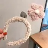 Lã de Carneiro Ins Criativo Veludo Girassol Faixa de Cabelo Feminina Celebridade da Internet Lavagem Facial Faixa de Cabelo Zhao Ruth Mesmo Estilo Tiara Faixa de Cabelo