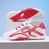 Chuteiras de Futebol Infantis com Velcro, Travas Longas e Crampons Pequenos, Sapatos para Meninos e Meninas, Tênis Esportivos de Competição e Treino para Alunos do Ensino Fundamental