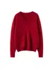 Suéter de Cachemira con Hilo Cepillado sin Costuras, Cuello en V, Manga Larga para Mujer, Estilo Perezoso, Holgado, Casual, Suéter de Punto para Otoño e Invierno, Capa Base