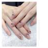 Joias coloridas de cascalho decorações de unhas Internet famosa magia irregular prata mini unha diamante joias atacado
