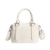 Bolsa Boston Floral Pequena e Doce para Mulheres 2026 Nova Bolsa de Mão e Transversal Versátil Moda para o Dia a Dia Bolsa Fofa Tipo Almofada