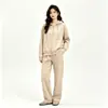 Conjunto de Sudadera con Cremallera Estilo Europeo y Americano para Mujer de Comercio Exterior Amazon, Conjunto de Sudadera con Cremallera de Felpa Estilo Coreano + Pantalones de Pierna Ancha