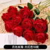 Flor Artificial Rosa Día de San Valentín Nuevo Ramo Arreglo de Flores de Plástico Decoración Sala de Estar Decoración de Interiores Flor Falsa