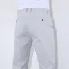 Calça Cropped Masculina 2026 Primavera e Outono Novo Estilo Coreano Slim Fit Calça Grossa com Forro de Lã Slim Casual Calça de Comprimento 9/10
