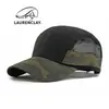 Boné de Baseball Camuflado em Malha de Secagem Rápida para Homens e Mulheres, Chapéu Respirável de Cinco Painéis para o Verão, Boné de Proteção Solar para Montanhismo ao Ar Livre, Esportes