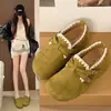 Zapatos de boca poco profunda de una sola pieza suela gruesa zapatos Birkenstock zapatos para falda completamente cerrados persona perezosa estilo retro combinación zapatos slip-on para mujer Otoño Invierno 2026