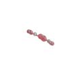 Pulsera de Cristal de Fresa Natural para Mujer DIY Hecha a Mano Original Luz de Luna Gris Pulsera Simple Regalo