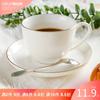 Taza de Cerámica XYT Taza de Café Cuchara Platillo Juego de Taza Traje Simple Cerámica Estilo Europeo Juego de Café Taza