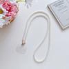 Nueva cadena creativa de perlas para teléfono móvil pulsera de moda colgada portátil de doble uso cordón extendido para teléfono móvil al por mayor