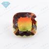 Huagang Gema Fertilizante Quadrado Melancia Artificial Turmalina Vidro Travesseiro Gema Degradê Pedra Bruta Atacado BX02