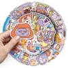 50 Hojas Originales Pegatinas de Chica en Casa Dibujadas a Mano Estilo Simple Lindas y Femeninas Impermeables Decoración Taza Térmica Pegatinas para Diario