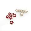 Nuevo Botón Guofeng Flor Cabeza Pétalos Decorativos Flor de Cinco Pétalos Gota de Pegamento Botón de Color Flor Decorativa DIY Aleación